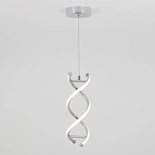 Artika DNA 13W LED Modern Pendant Light Fixture, Chrome Finish Ideal for Dining Room, Kitchen Island Light - 1000 Lumens, 3000 Kelvin, Made of Aluminum, No Bulb Required - Image 6