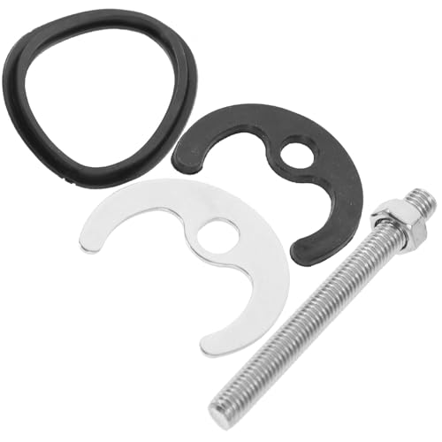 DOITOOL 単孔用蛇口固定具 加長ステンレス製馬蹄片 取り付け簡単 キッチン洗面台対応 水栓部品 固定リングワッシャー付