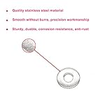 cSeao M8 Fender Washer, Silver, 8mm I.D 24 OD, Pack of 50 - Image 5