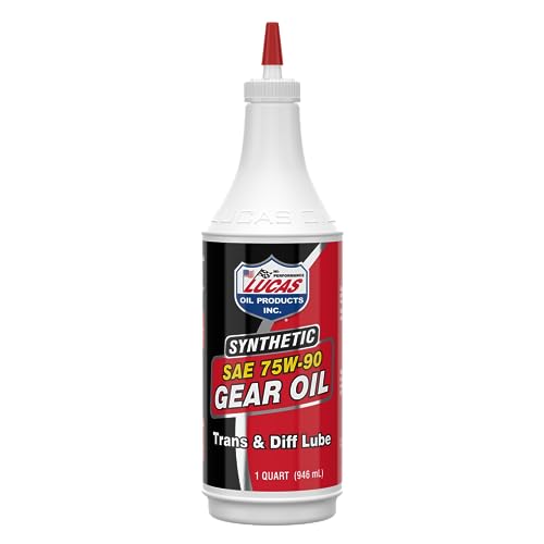 Lucas Oil 10047 SAE 75W-90 Synthetic Gear Oil/Transmission and Differential Lube – 1 Quart