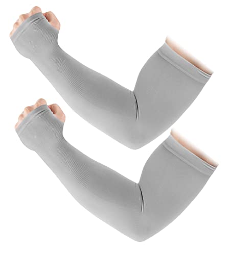 Image of MIZUNA Sun Protection Arm Sleeves Hand gloves For Men & Women,Thumb Holes UPF 50 Arm Cover for Biking,Cricket,Cycling, Golf, Outdoor Sports