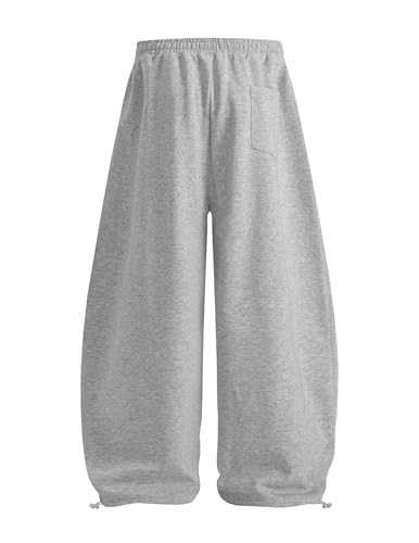 Image of Aelfric Eden Barrel Sweatpants for Mens Side Striped Drawstring Elastic Waisted Wide Leg Lounge Pants with Pockets