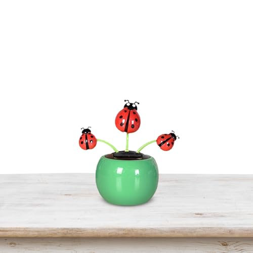 Eventerde - Solar de de Juguete, Ornamento de Flores danzantes para Coche, Juguetes de Coche con energía Solar Reutilizables, de Coche con Cabeza temblosa para Dormitorio