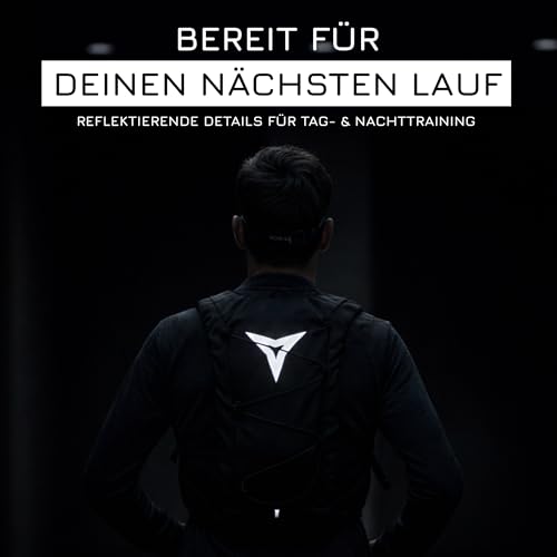 Laufweste Herren & Damen Ultraleicht - Running Vest - Laufweste mit Trinkflasche 500ml - Trinkweste Laufen - Jogging Rucksack - Laufrucksack (M-XL)