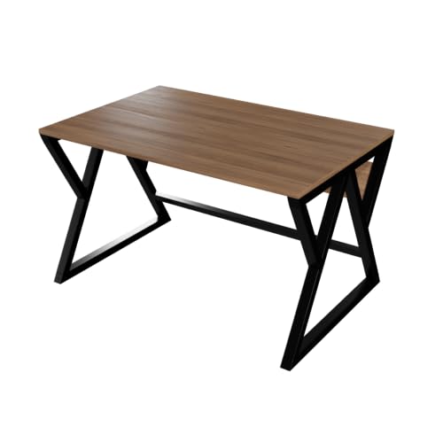Image of Riyan Luxiwood Daffodil Computer Table in Engineered Wood with Flat Surface, Multi-Usage Laptop Desk & Home Office, Desk Sturdy Gaming Table (Beige, Small)