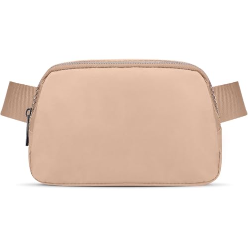 Image of JSJ Mini Fanny Pack for Women & Men,Valentines Day Gifts for Girls Teens Kids Daughter Sister Her,Trendy Stuff Crossbody Bags Cute Everywhere Belt Bags. (Light Brown)
