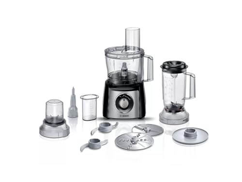 Bosch MultiTalent 3 MCM3501MGB Compact 800 W Food Processor - Black & Stainless Steel