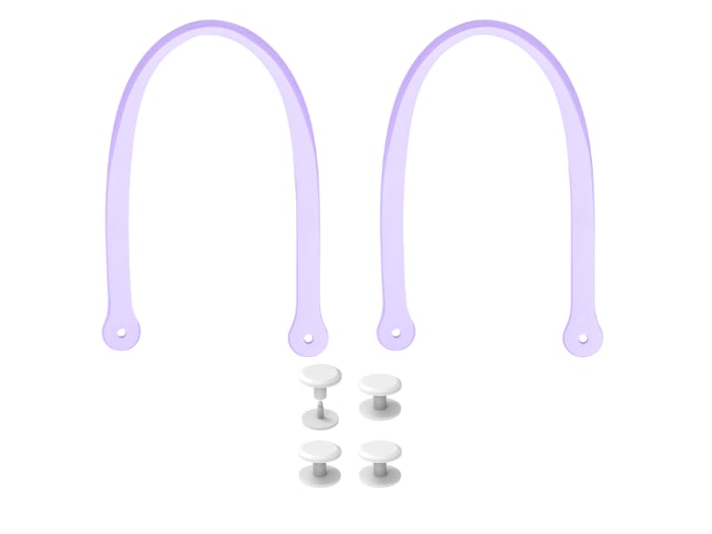 Image of Replacement Straps for Large Rubber Beach Bag, Replacement Handles with 4 Snaps for Rubber Beach Bag, EVA Bag Strap Replacement, Beach Bag Repair Kit