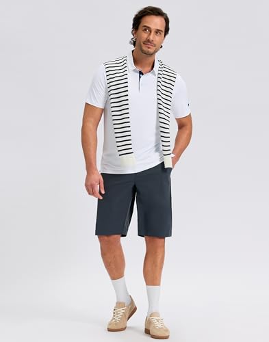 Image of Obla Mens Golf Shirt Short Sleeve Dry Fit Moisture Wicking Performance Athletic Casual Work Collared Polo Shirts for Men