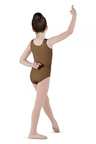 Bloch Dance Girls Dynamic Microlux Tank Leotard, Almond, 6X-7
