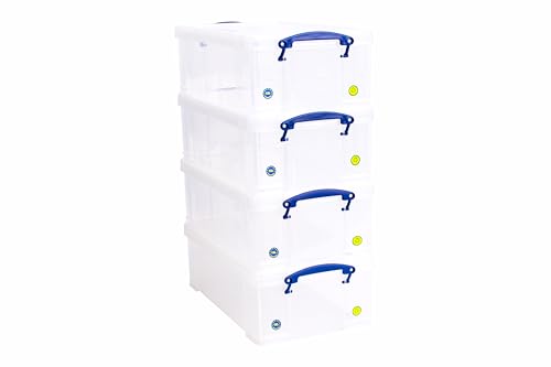 Lot de 4 x 12 litre Really Useful Boîtes