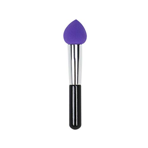 Complexion Perfection 2pc Sponge Set - Purple Teardrop Sponge and Purple Sponge with Stick Handle by Farah Brushes