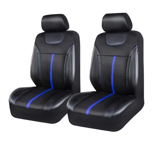 Housse de siège voiture universelle en cuir PU bleu pour auto et SUV