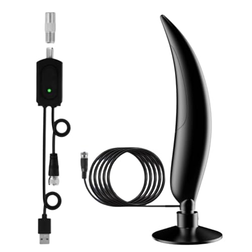 Wrtysully Antena de TV 4K/HDTV/1080P/ATSC Antena de TV Digital para Interiores de Más de 120 Millas para Smart TV con Amplificador de Señal