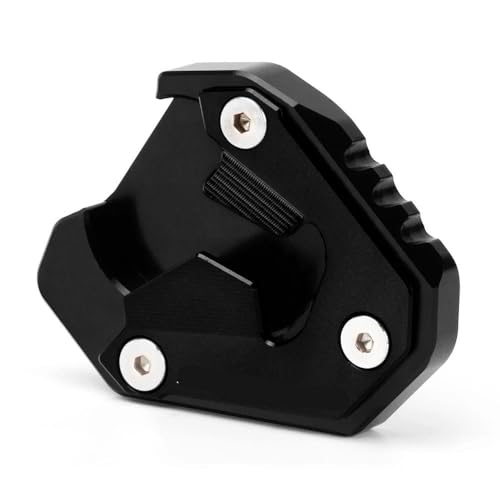 に適合するM1000XR M 2024 2025用 アルミ合金 オートバイ バイク キックスタンド エクステンダー フットサイドスタンド 延長パッド サポートプレート(Black 2)