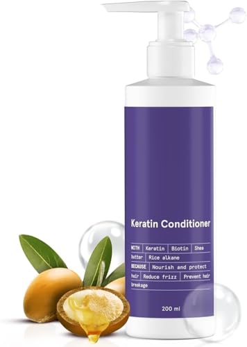 Conditionneur kératine KP cheveux secs à la biotine et beurre de karité 200 ml