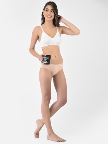 Image of Softline Women's Cotton Rich Wire-Free Non-Padded Encircled Support Bra Combo | Seamless, Breathable & Soft Fabric | Full Coverage & Everyday Comfort (Pack of 2)