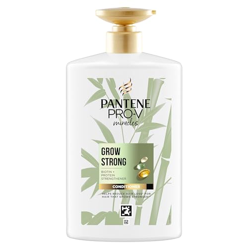 Pantene Pro-V Grow Strong Pflegespülung mit Biotin und Proteinverstärker 1000ml Pumpspender. Pro-V Miracles Pflegespülung Hilft, Haarverlust durch Haarbruch zu Reduzieren. Für Trockenes Haar