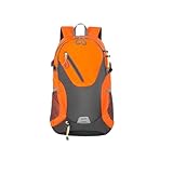 OPIGJUFD Mochila Montaña Mochila de viaje gran capacidad for hombre y mujer, bolso informal for exteriores, impermeable, for montañismo, ciclismo, deportes senderismo, 40L(Orange)