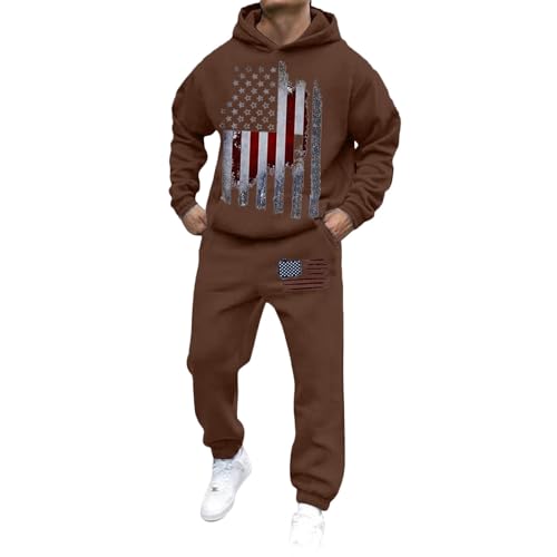 Ensemble veste et pantalon homme avec imprimé 3D original couleur café