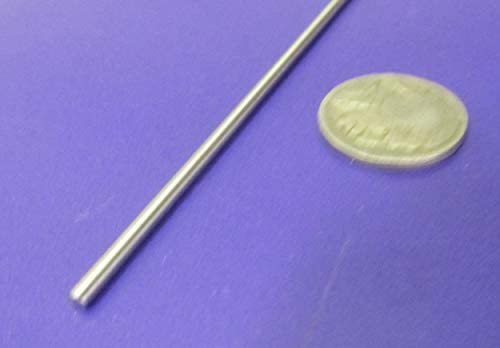 316 Stainless Steel Hardened Shaft .093" Diameter x 18" Long 1 pc
