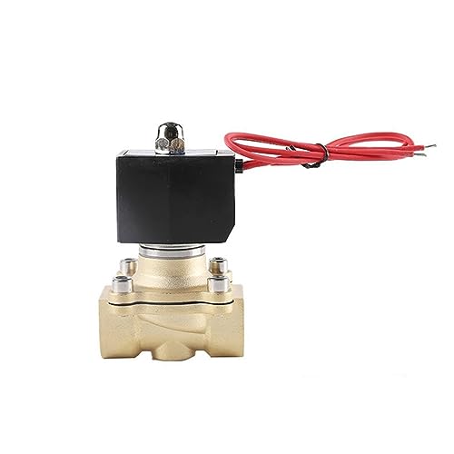 Válvula solenoide 220V normalmente cerrada de latón de 1/2 pulgada 2