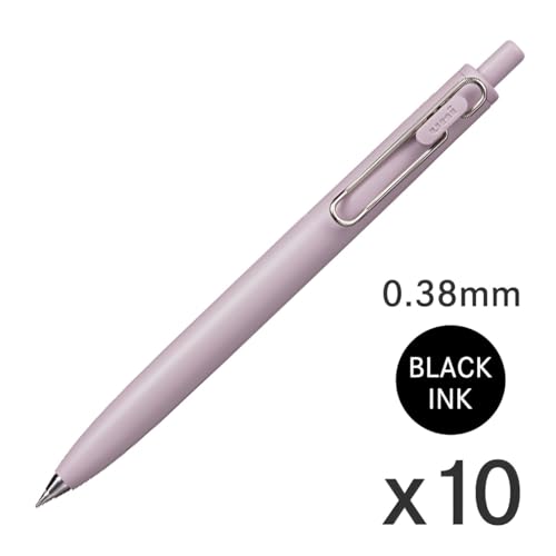 Uni-Ball One F Bolígrafo Gel 0.38mm Rosa Apagado Pack 10 miniatura 2