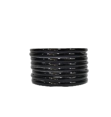Image of Colorful Jelly Bangles Set of 8 - Transparent Candy Color Stackable Bracelets, Lightweight Fashion Accessories for Women & Girls