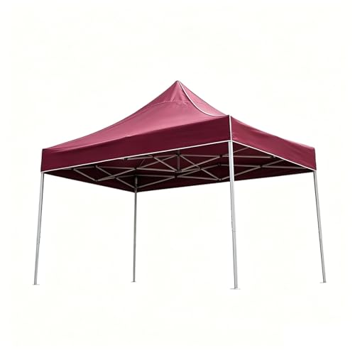 Techo de Repuesto, Cubierta para Cenador, Lona de 4 Esquinas, Cubiertas Impermeables de Repuesto para Cenadores, Exteriores, Parasol, Jardín, Patio y Pabellón(Vintage Red,3.0mx6.0m)
