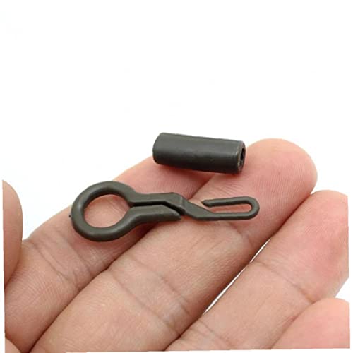 Fopytu 20 pièces émerillons de pêche Clips de Plomb arrière Tubes de Verrouillage matériel de pêche à la Carpe Manchons… - Image 5