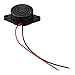 Electronic Buzzer with Continuous Sound, 100dB DC 3-24V Voltage, 15mA Current, Plastic Housing for Industrial Use - 1 Pack