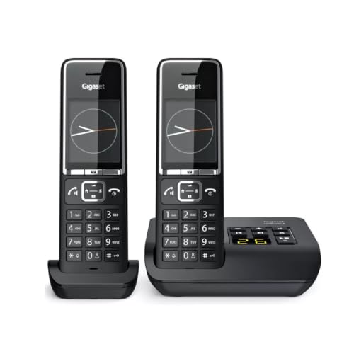 Téléphone Sans Fil Duo Dect Avec Répondeur Noir/argent - COMFORT-550A-DUO-BLK