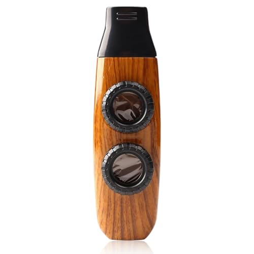 Junhonze Holzmaserung Kazoo - NasenflöTe - Kazoo Instrument Geeignet FüR BüHnenauftritte Musikfestivals Und Gitarrenbegleitung Im Aufnahmestudio