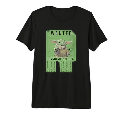 T-shirt Star Wars Grogu Wanted Poster le cadeau premium parfait pour fan