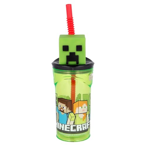 VASO FIGURITA 3D 360 ML MINECRAFT