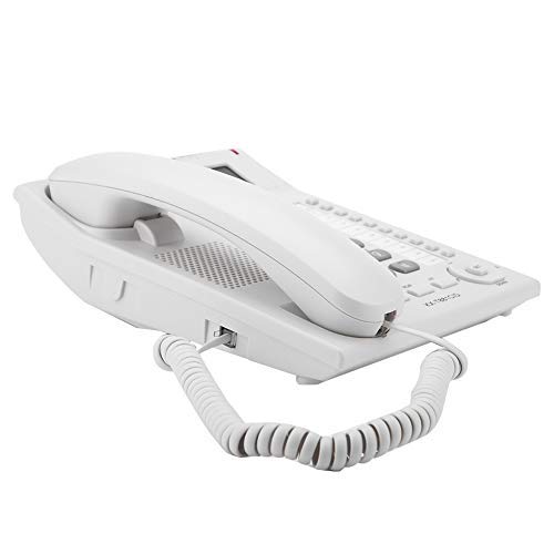 Corded Desk Telephone, Landline Fixed Phones with Audio Assist Volume Boost Caller ID Speakerphone Landline Phones for Home,Hotel,Bathroom,Living Room,School and Office