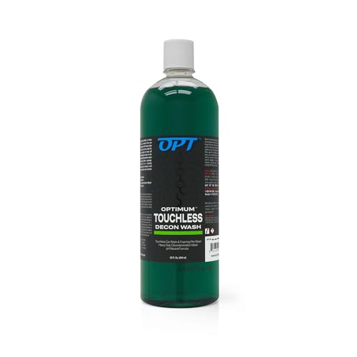 Optimum Touchless Decon Car Wash Soap pH Neutral Heavy Duty Decontamination Touch Free Spray on and Rinse Off Car Wash and Ceramic Coating Maintenance Multi-Use Formula (32 Oz)
