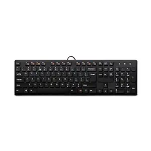 Circle C23 Performer Black USB Multimedia Keyboard with 3 Years Warranty