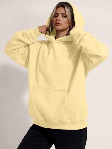 Image of Trendy Queen Women Oversized Hoodies Fall Outfits | Gentle Skin Feel, Aesthetic Drop Shoulder, Large Kangaroo Pocket, Seamless Daily Outfit Match
