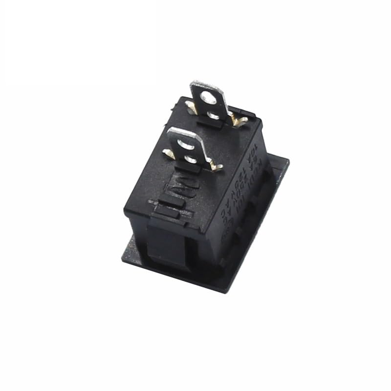 Interruptor basculante de Encendido y Apagado KCD1, 15 x 21 mm, 2 Pines, 6 A, 250 V, 10 A, 125 V, 15 x 21 mm, Color, 100 Unidades