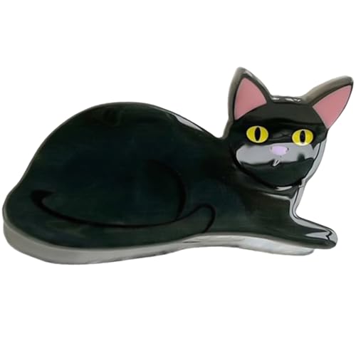 HANGSU Haarspange in Katzenform, rutschfeste Haarspange für Frauen und Mädchen, Geschenk für Katzenliebhaber (A