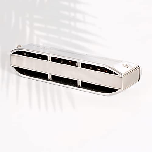 MEIeynt Harmonica chromatique Professionnel 12 Trous 48 tonalités de C avec étui et Chiffon de Nettoyage pour Joueur… - Les Beatles, Paul McCartney, John Lennon, RIngo Starr, George Harrison MEIeynt Harmonica chromatique Professionnel 12 Trous 48 tonalités de C avec étui et Chiffon de Nettoyage pour Joueur… – Image 5