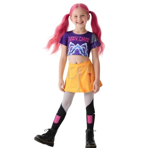 SERTAS Disfraz de cabaret de grupo para niñas, disfraz de cazadores de Halloween, cosplay de anime para niñas, para el Día Mundial del Libro, uniforme de cosplay, traje de carnaval (B, 130)