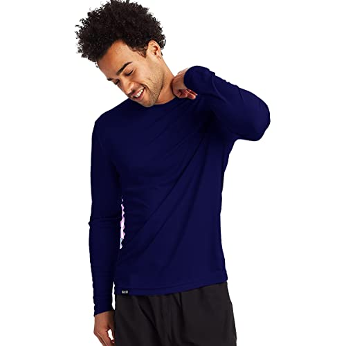Camiseta Proteção Solar Permanente UV50+ Tecido Gelado – Slim Fitness – Azul Marinho G