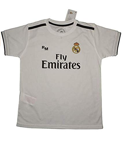 Real Madrid FC Camiseta Infantil Réplica Oficial Primera Equipación 2018/2019 (4 Años)