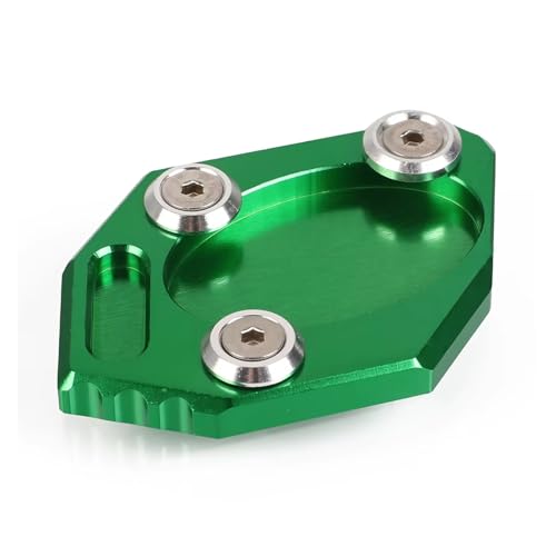 Extension de béquille latérale pour moto Kawasaki en aluminium CNC vert