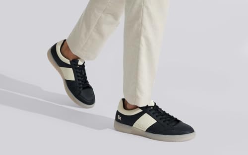 Image of Neeman's City Strides Sneakers for Men | Comfortable & Flexible Retro Faux Leather Sneakers with a Translucent TPR Sole and Lightweight