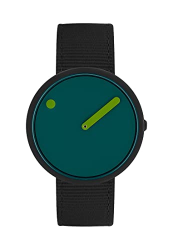 Picto Unisex-Uhren Analog Quarz One Size Schwarz, Grün 32018719