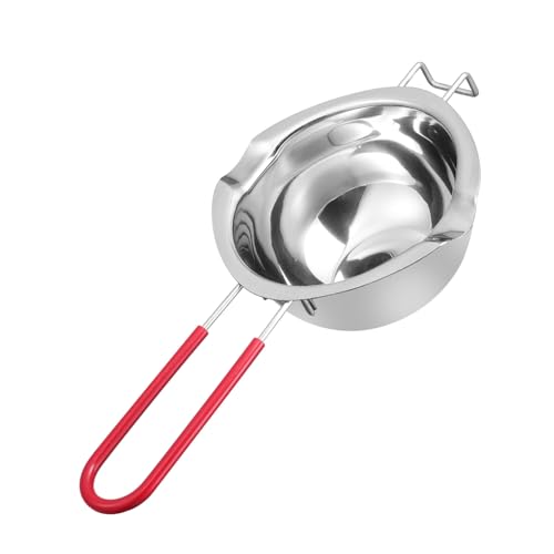 FELTECHELECTR 1pc Stainless Steel Chocolate Melting Pot Handle Heating Utensil for Melting Butter Candy Cheese for Projects The Kitchen