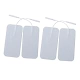 4 Pz in Gel Elettrodo Resistente Pastiglie Di Ricambio Per Decine Di UnitĂ Tappetini Sostitutivi Per Decine Di UnitĂ Elettrodo Autoadesivo Massaggiatore Digitale